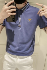 82380-P35短袖男士修身polo衫网红t恤男ins超火社会人精神小伙潮，男装Polo衫，电商D310B