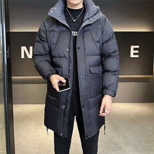冬季新款中长款羽绒服男连帽可脱卸保暖外套    B321-YR988-P215图片