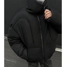 （现货）A421-MY421PU皮解构短款加厚面包服P115158，男装棉衣，电商A421