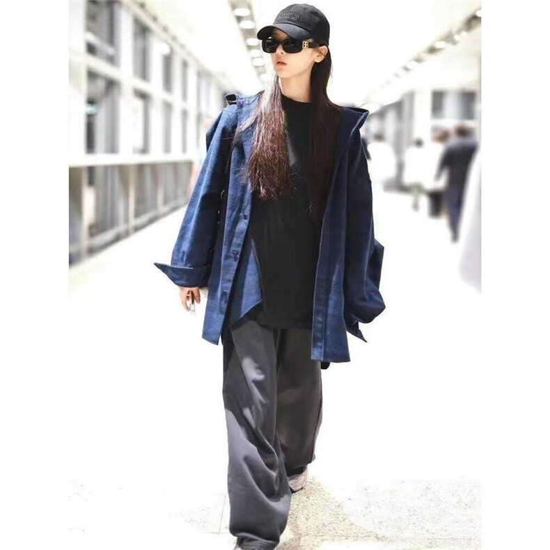 长袖衬衫日系港风ins宽松衬衣男生夏季潮流百搭休闲外套CSS701P75,女装衬衫,电商D256-2(原A064-2)