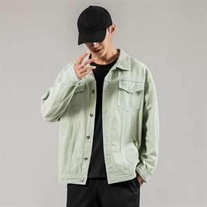 男士春秋季日系牛仔基础款夹克外套703-J图片