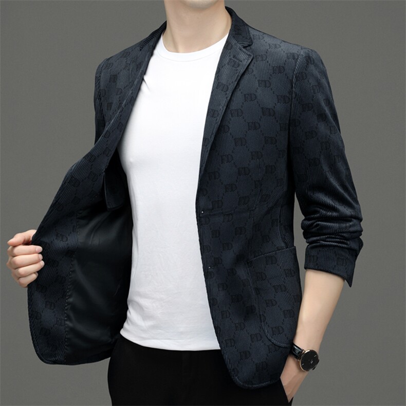 BF22610钱塘2020-2中年男士时尚休闲帅气春秋款西服外套P165,男装西服,钱塘207-2