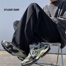 美式复古vibe裤子ins高街潮牛仔裤男宽松直筒日系工装裤NK330-p42，男装牛仔裤，星座1008-1