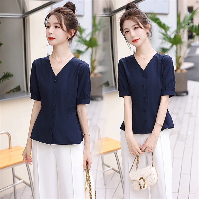 欧美高端大牌奢华女2025夏装新款干练气质休闲时尚职业，女装衬衫，水衣源