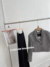 秋季新款千鸟格翻领小外套，其它，G