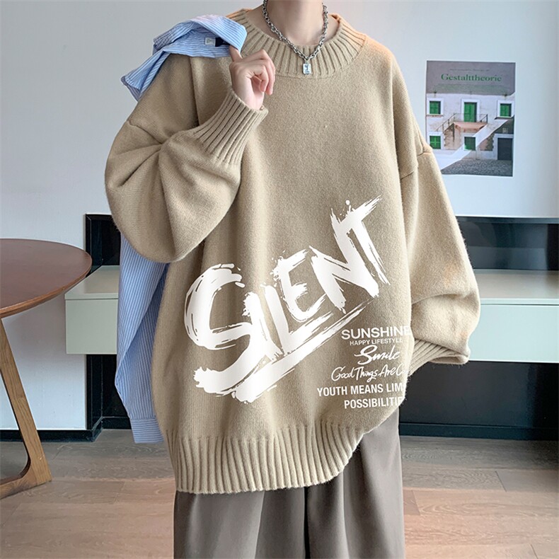 半高领毛衣男士大码针织衫男毛线衣男M18343-P45加绒款-P65,男装针织衫/毛衣,电商A040