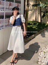 夏季新款韩版连衣裙，女装连衣裙，A 米 格