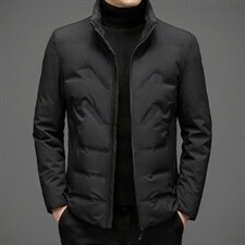 羽绒服外套男立领商务休闲中年男装冬季中老年爸爸装ZL6107-P195图片 羽绒服外套男立领商务休闲中年男装冬季中老年爸爸装ZL6107-P195图片