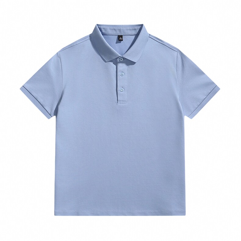 品质常年款得物白底图纯色光版翻领短袖polo衫男t恤T0257-特P40，男装T恤，电商D342-2