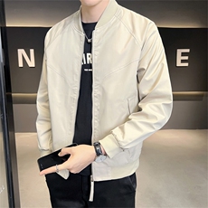 2025新款春秋季夹克外套男士棒球领衣服潮流新品男装上衣2215-P70，男装夹克，电商A225