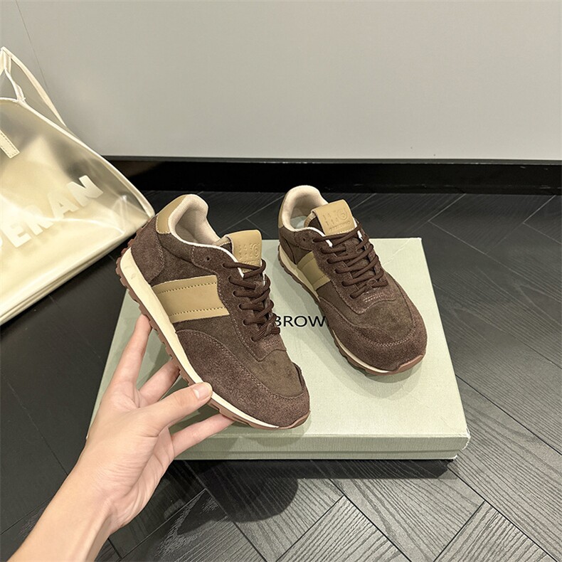 刘一一同款鞋女真皮新款拼色厚底运动休闲阿甘鞋老爹鞋学生潮鞋女,女鞋休闲鞋,电商A223