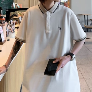 polo杉男韩版潮流拼色2026夏季新款ins宽松百搭帅气卫衣WB035-P30图片