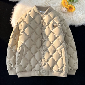 冬季立领棉衣男格子加厚休闲棉服潮流棉袄青少年A266-WMY610-P75图片