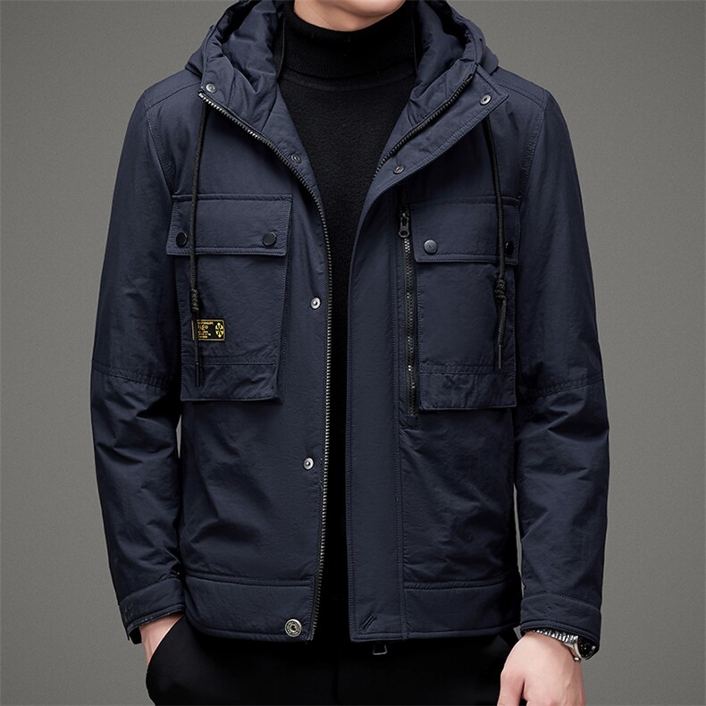 羽绒服短款中年男士冬季新款连帽商务休闲男装外套MSNA20667-P260,男装羽绒服,电商B212（原钱塘6029）