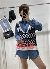 牛仔衬衫，女装衬衫，百家欢