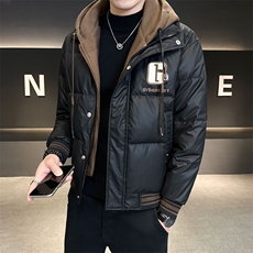 大货冬季羽绒服男连帽假两件防寒服C317-Y99818-P210，男装羽绒服，电商C317