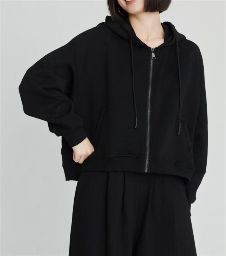 【现货】2022春季连帽抽绳戴帽卫衣,女装卫衣/绒衫,ABout阿布
