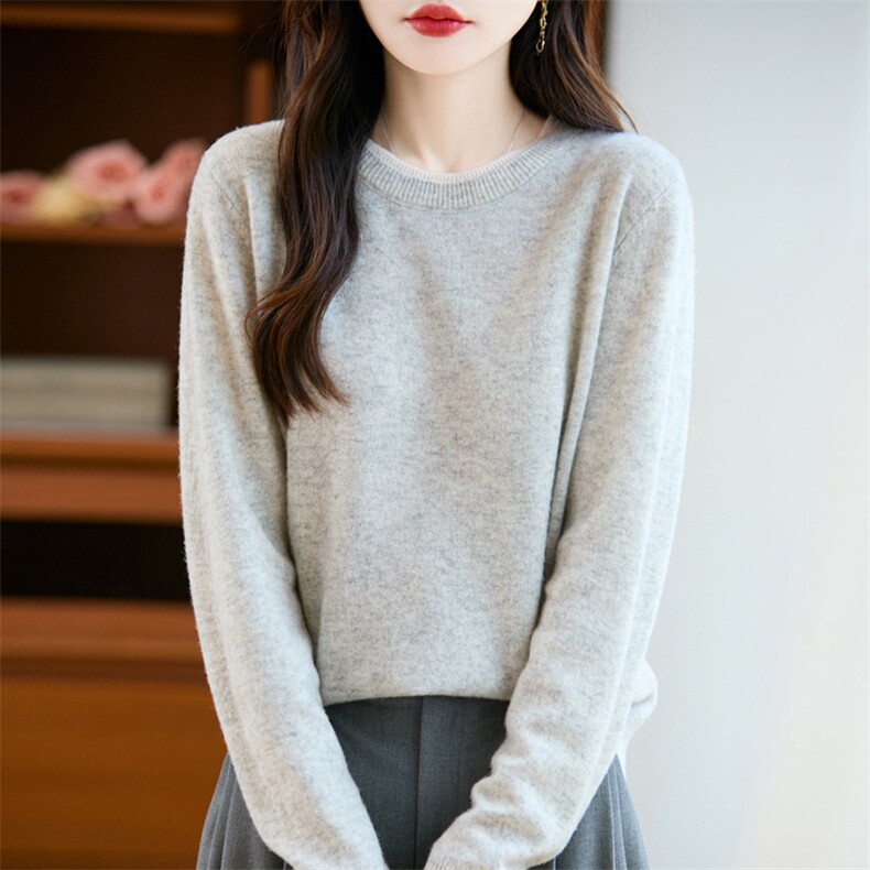 半高领针织衫女2025新款秋冬宽松套头可机洗内搭打底衫长袖毛衣潮图片