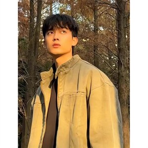美式复古重磅水洗帆布哈灵顿外套男春秋立领设计感休闲夹克JK962图片