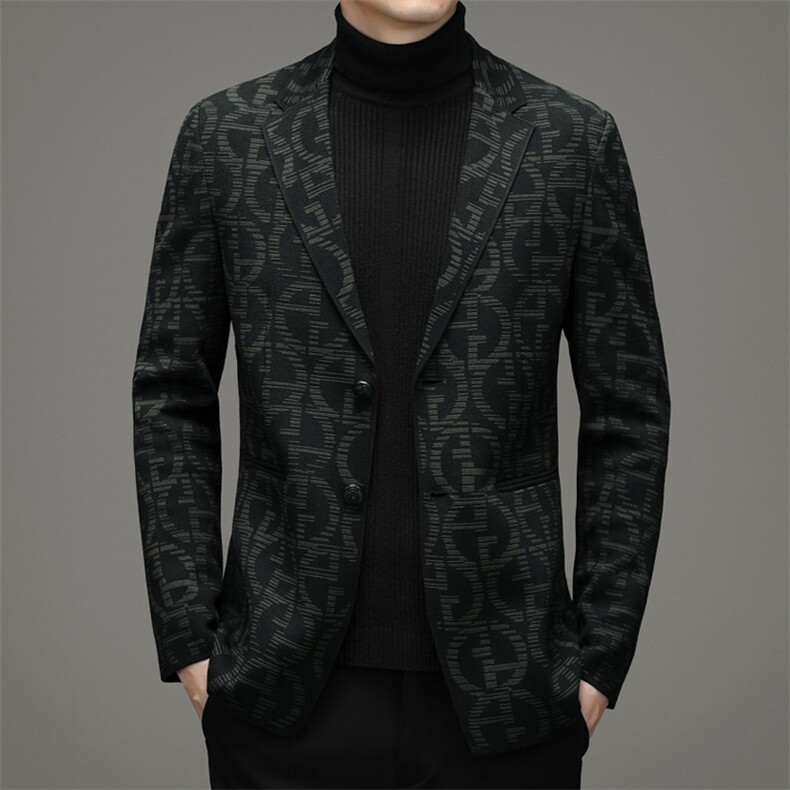 V9036钱塘2020-3秋冬新款潮流休闲中年男士西服外套量大价优P175图片