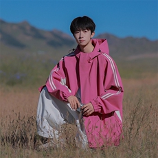 秋季新款二开宽松夹克男撞色三防冲锋衣外套DSA157B-JK7832-特P75，男装夹克，电商A157B