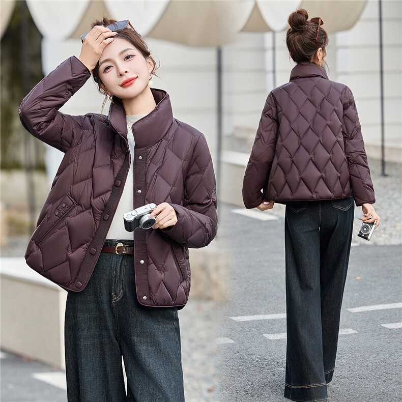 2025冬季新款轻薄羽绒90绒,女装羽绒服,维一诺（1D095）