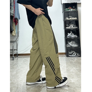 三防面料 直筒宽松休闲裤男潮流痞帅阔腿裤XK401-P45限价59图片