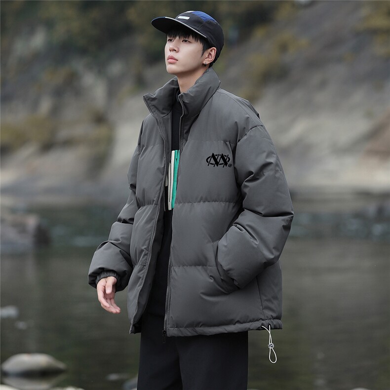 港风新款冬季时尚百搭情侣立领加厚棉服外套MY62061P85控118,男装棉衣,电商A268A