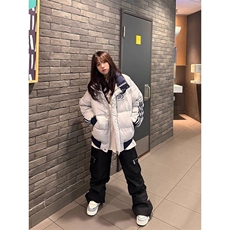潮棉服外套男女情侣学院风美式复古条纹棉衣外套H995-P85网图，男装棉衣，电商B245