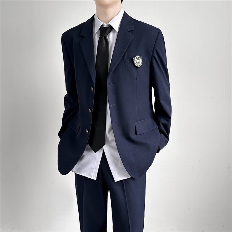 【现货】DXZ32-P60dk制服西装男痞帅学生班服演出服春秋徽章西服,男装西服,星座603-2
