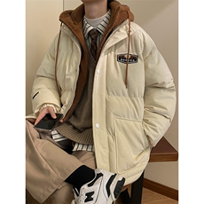 冬季男女假两件棉衣外套青少年加绒加厚个性棉服8117-P140控价188，男装棉衣，电商A441-1