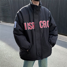 棉服男款冬季美式立领轻薄时尚棉服加厚棉衣外套短款面包服，男装棉衣，星座1013-1