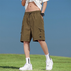 2026夏季工装短裤男宽松休闲裤直筒情侣款五分裤A436-6202-P35，男装牛仔裤，电商A436