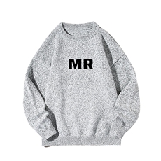 加厚加绒毛衣男大码毛线衣男针织衫M19253-P45加绒款-P65白底，男装针织衫/毛衣，电商A040A