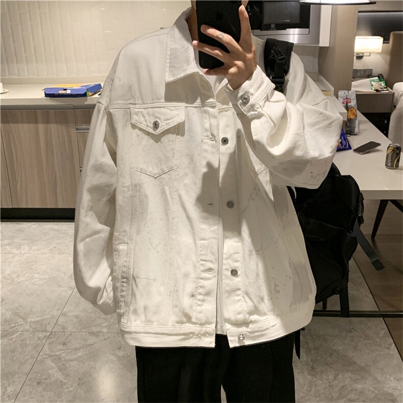 2021年新款牛仔外套男春秋季潮流夹克港味上衣棒球服W1683-P60,男装夹克,星座512-4