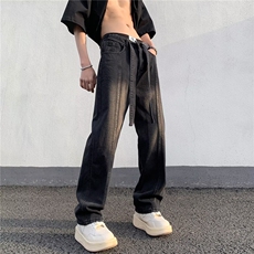 设计感牛仔裤男bf美式高街水洗做旧裤子夏季潮牌310B-2C1703-P45，男装牛仔裤，星座310B-2