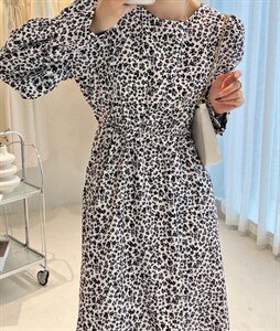 小碎花绑带连衣裙,女装连衣裙,TVMV(4F)