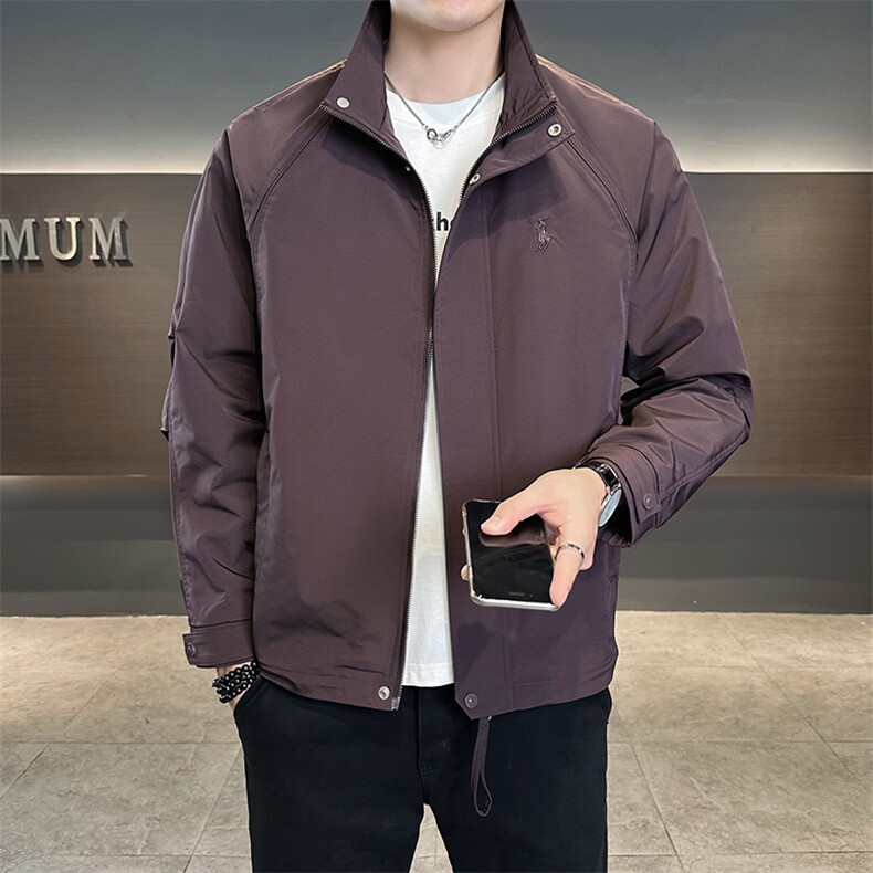 店主风新款夹克外套男春秋休闲百搭时尚立领男士夹克上衣N809-P75,男装夹克,星座310B-3