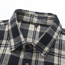 春季新款（跨境电商）格子男女情侣款潮流宽松格纹衬衣，男装衬衫，星座1107-1