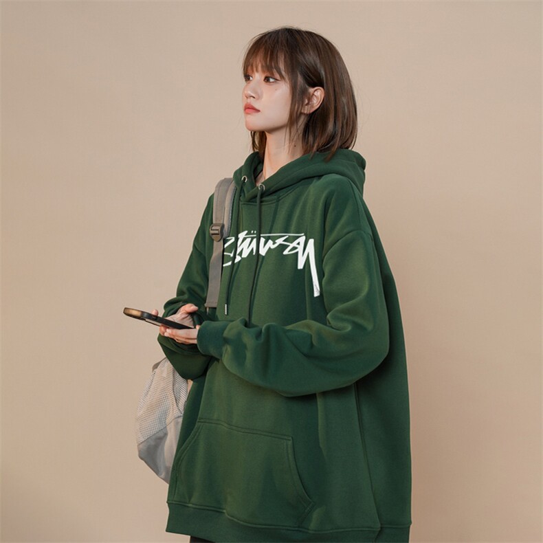 秋季美式英文印花高街连帽卫衣,女装卫衣/绒衫,星座310A-4
