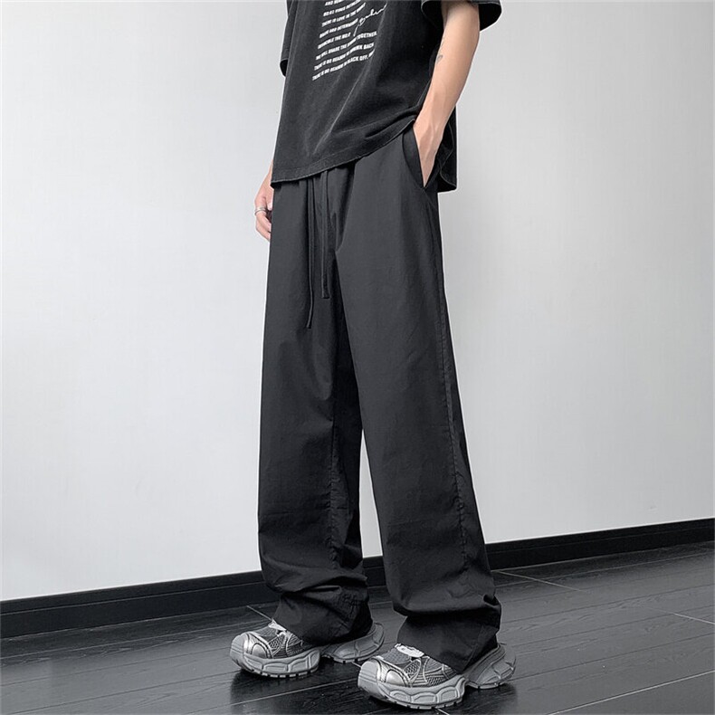 XZ-221-5/K1601/P50春夏美式设计感阔腿高级感西裤休闲裤,男装休闲裤,星座221-5