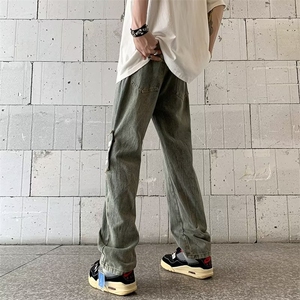 时尚潮流牛仔裤长裤春季文艺潮气质ins新款青春流行慵懒男简约图片
