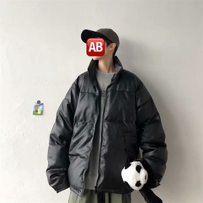 冬季新款棉袄男士外套短款棉服韩版潮流皮面棉衣情侣装MY14-p90，男装棉衣，星座1008-2