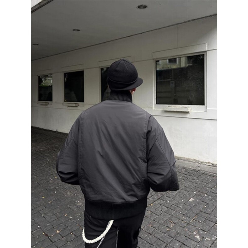 W8256-P98网络图新款日系潮流原宿美式外套男冬季棒球服棉衣,男装棉衣,星座1608-2