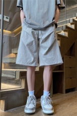 夏季新款潮流双褶冰感宽松休闲五分裤短裤B315-K24139-特p23控48，男装牛仔裤，电商B315