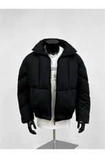 （现货）A421-MY421PU皮解构短款加厚面包服P115158，男装棉衣，电商A421
