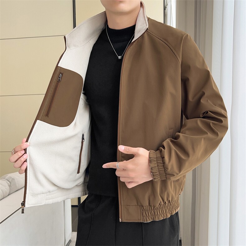 双面穿外套新款夹克男士潮百搭工装上衣高端简约JK02553-P83,男装夹克,星座308B-2