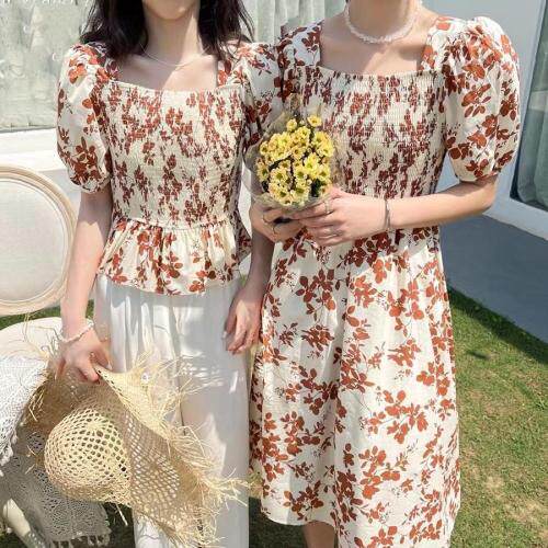 【现货】夏季新款度假风网红姐妹装，女装，意格