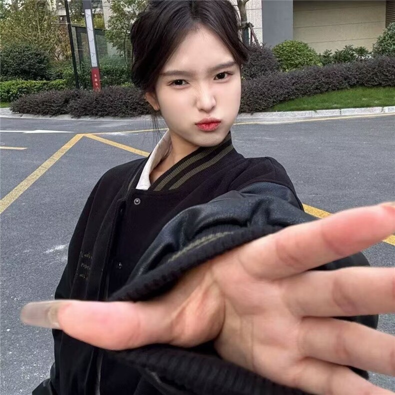 拼皮外套女秋冬2025新款初中学生棒球服韩版宽松短款夹克上衣潮,男装夹克,星座506A