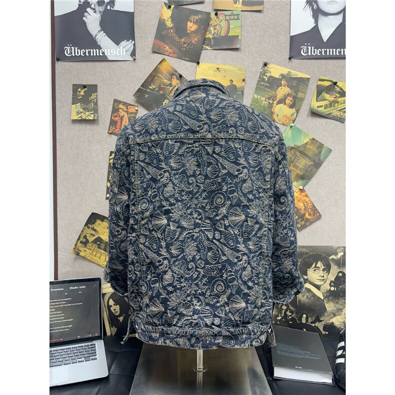 B221美式高街暗黑小众重工艺印花牛仔外套SY2536-特P70控118,男装工装外套,电商B221